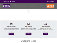 Tablet Screenshot of hotrodhire.com.au